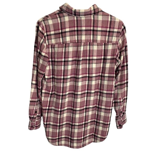 Madewell Classic Ex Boyfriend Shirt in Cornado Plaid Button Up XS Outdoor Cozy - Picture 4 of 11